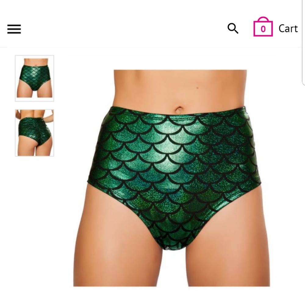 Mermaid rave booty wear